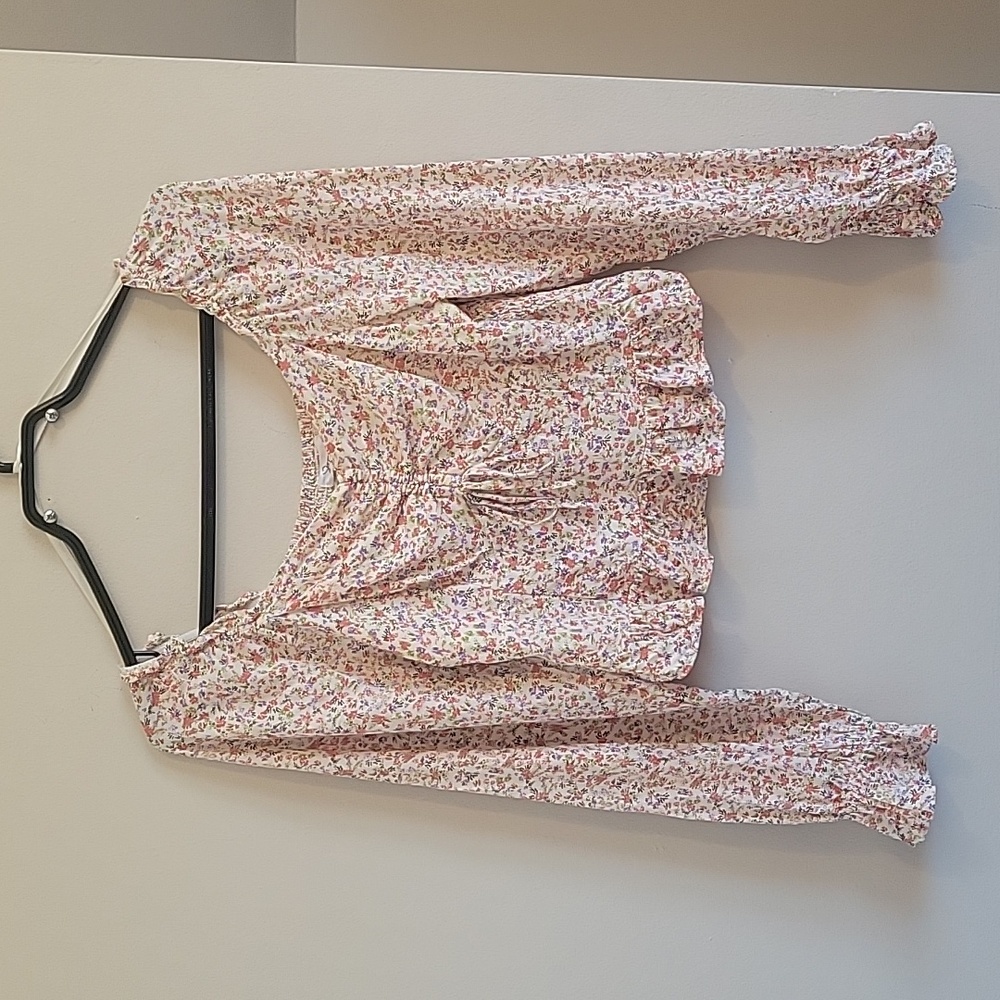 Dainty Floral Smocked Top